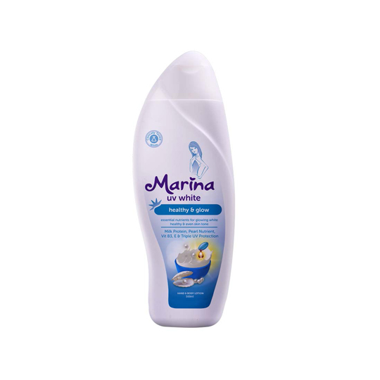 MARINA HAND BODY LOTION UV WHITE HEALTHY & GLOW 500ML MARINA HAND BODY LOTION UV WHITE HEALTHY & GLOW 500ML