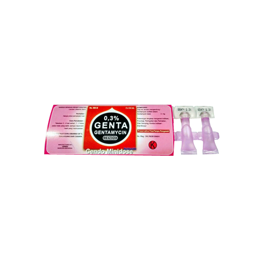 CENDO GENTA 0.3% MINIDOSE 0.6 ML CENDO GENTA 0.3% MINIDOSE 0.6 ML