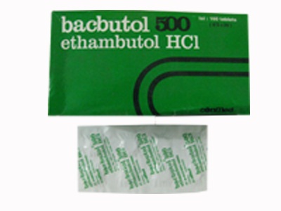 BACBUTOL 500 MG 8 TABLET BACBUTOL 500 MG 8 TABLET
