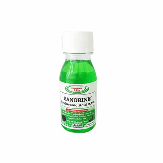 SANORINE HIJAU 0.1% GARGLE 80 ML SANORINE HIJAU 0.1% GARGLE 80 ML