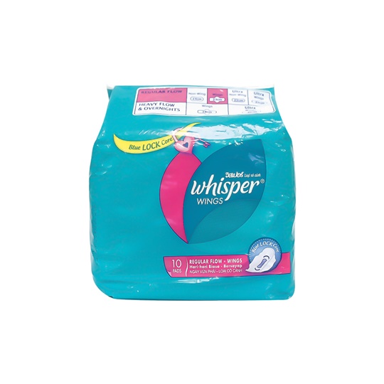 Whisper Reguler Flow Wing 10 Pads Whisper Reguler Flow Wing 10 Pads