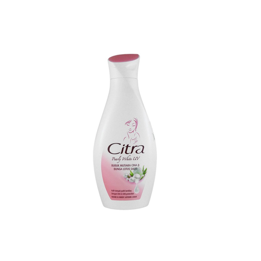 CITRA HAND AND BODY LOTION LAST WHITE EXTRA PEARLY 250 ML CITRA HAND AND BODY LOTION LAST WHITE EXTRA PEARLY 250 ML