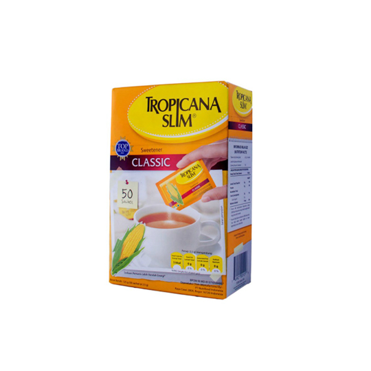 TROPICANA SLIM SWEETENER CLASSIC 50 SACHET TROPICANA SLIM SWEETENER CLASSIC 50 SACHET
