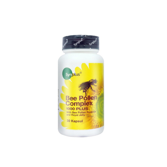 SYNPLUS BEE POLLEN COMPLEX 1000 PLUS 30 TABLET SYNPLUS BEE POLLEN COMPLEX 1000 PLUS 30 TABLET