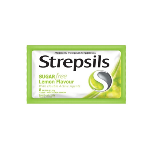 STREPSIL SUGAR FREE LEMON DAN HERB 8 TABLET STREPSIL SUGAR FREE LEMON DAN HERB 8 TABLET