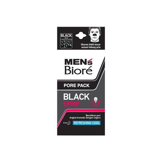 BIORE PORE PACK BLACK MENS REFRESHING COOL 4 LEMBAR BIORE PORE PACK BLACK MENS REFRESHING COOL 4 LEMBAR