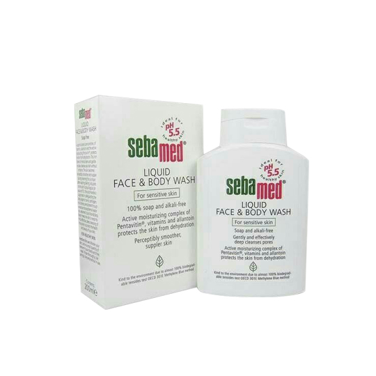 SEBAMED LIQUID FACE AND BODY WASH 200 ML SEBAMED LIQUID FACE AND BODY WASH 200 ML
