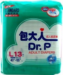 Dr P Adult Diapers Basic L 13 Pieces Dr P Adult Diapers Basic L 13 Pieces