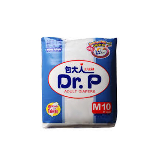 DR P ADULT DIAPERS BASIC M 10 PADS DR P ADULT DIAPERS BASIC M 10 PADS