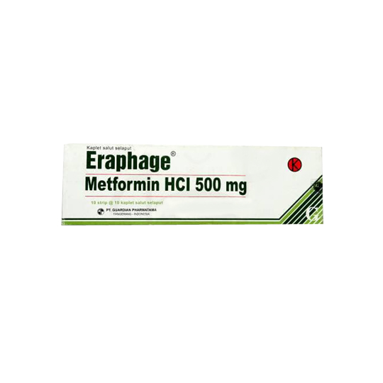 ERAPHAGE 500 MG 10 KAPLET ERAPHAGE 500 MG 10 KAPLET