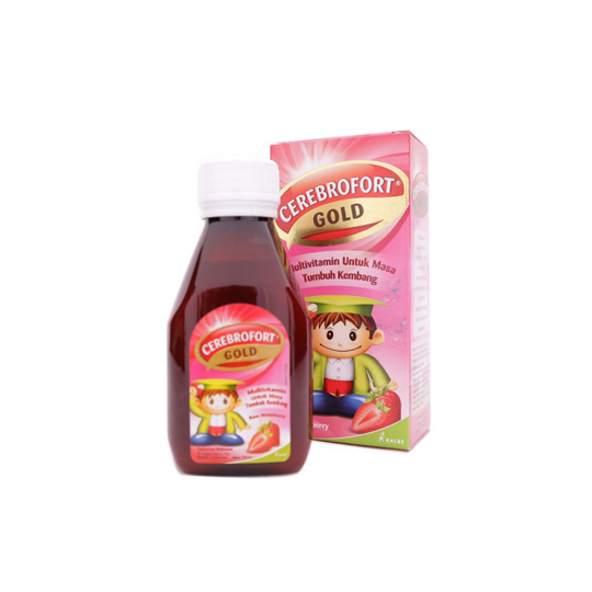 CEREBROFORT GOLD RASA STRAWBERRY SIRUP 100 ML CEREBROFORT GOLD RASA STRAWBERRY SIRUP 100 ML