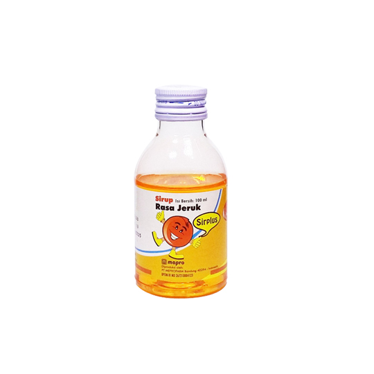 SIRPLUS SIRUP RASA JERUK 100 ML SIRPLUS SIRUP RASA JERUK 100 ML