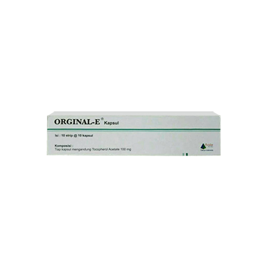 ORGINAL E 100 MG 10 KAPSUL ORGINAL E 100 MG 10 KAPSUL