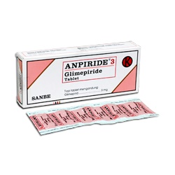 ANPIRIDE 3 MG 10 TABLET ANPIRIDE 3 MG 10 TABLET