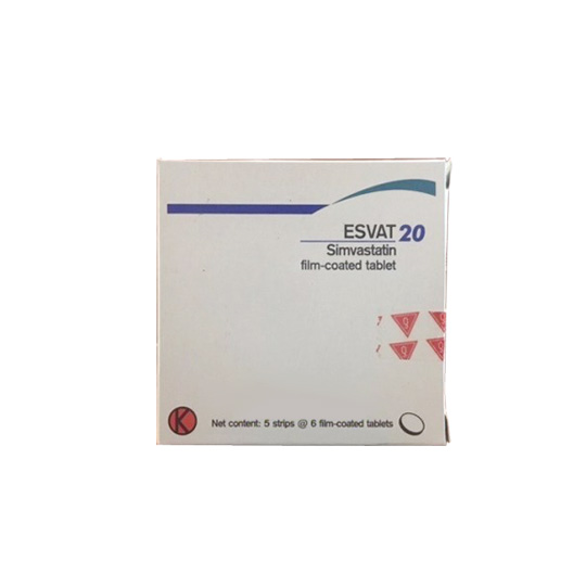 ESVAT 20 MG 6 TABLET ESVAT 20 MG 6 TABLET