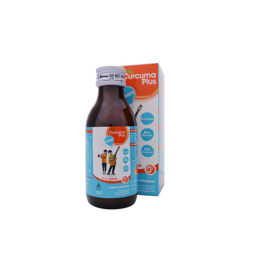 CURCUMA PLUS SHARPY RASA JERUK SIRUP 120 ML CURCUMA PLUS SHARPY RASA JERUK SIRUP 120 ML