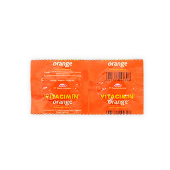 VITACIMIN RASA ORANGE 500 MG 2 TABLET VITACIMIN RASA ORANGE 500 MG 2 TABLET