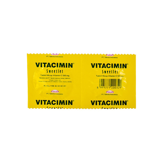 VITACIMIN 500 MG RASA LEMON 2 TABLET VITACIMIN 500 MG RASA LEMON 2 TABLET