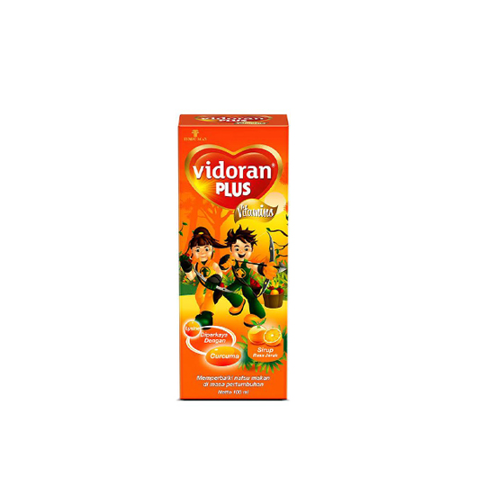 VIDORAN PLUS RASA JERUK SIRUP 100 ML VIDORAN PLUS RASA JERUK SIRUP 100 ML