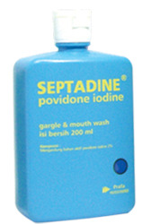 SEPTADINE 1% GARGLE 200 ML SEPTADINE 1% GARGLE 200 ML
