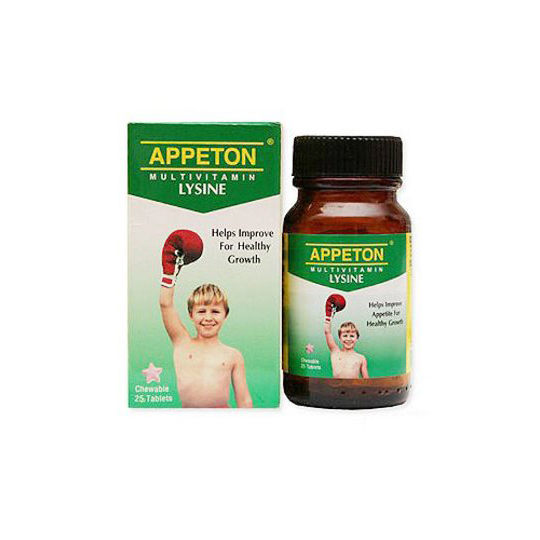 APPETON MULTIVITAMIN WITH LYSINE 25 TABLET APPETON MULTIVITAMIN WITH LYSINE 25 TABLET