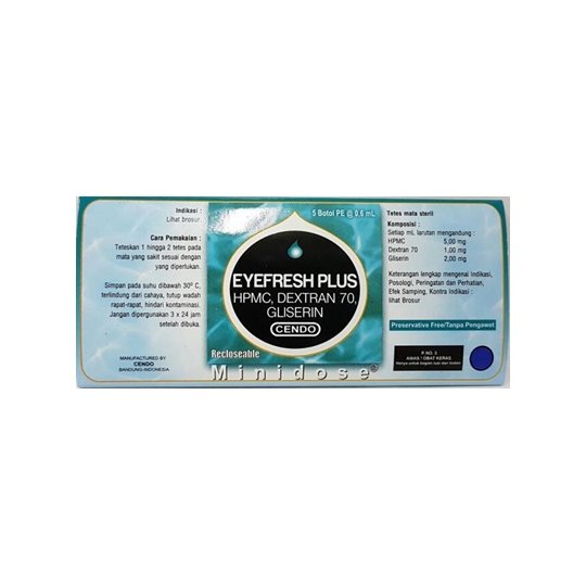 CENDO EYEFRESH PLUS MINIDOSE 0.6 ML CENDO EYEFRESH PLUS MINIDOSE 0.6 ML