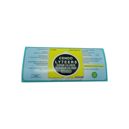 CENDO LYTEERS MINIDOSE 0.6 ML 5'S CENDO LYTEERS MINIDOSE 0.6 ML 5'S