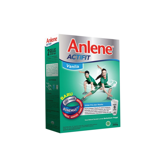 ANLENE ACTIFIT RASA VANILA 250 G ANLENE ACTIFIT RASA VANILA 250 G