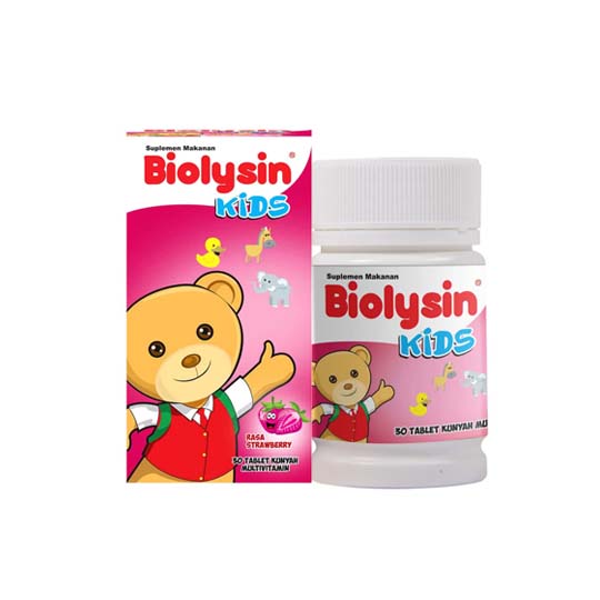 BIOLYSIN KIDS RASA STRAWBERRY 30 TABLET BIOLYSIN KIDS RASA STRAWBERRY 30 TABLET