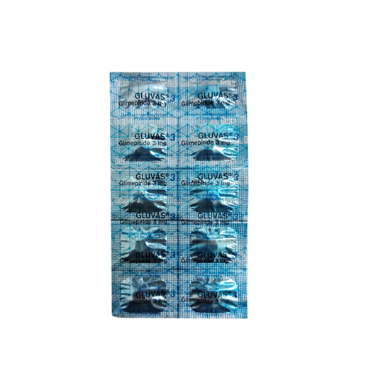 GLUVAS 3 MG 6 TABLET GLUVAS 3 MG 6 TABLET