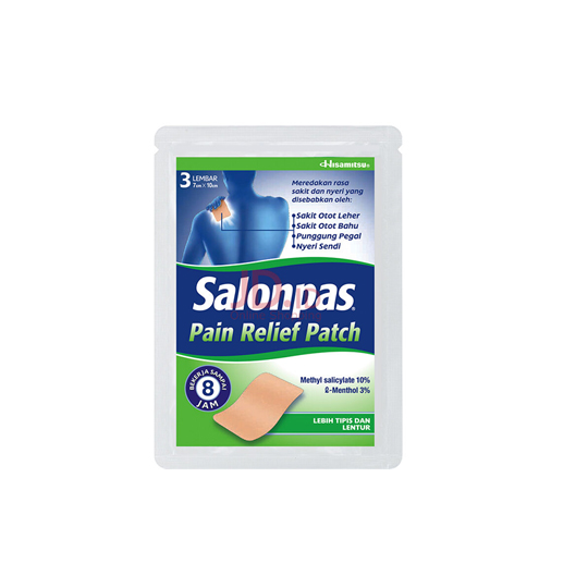 SALONPAS PAIN RELIEF PATCH 3 LEMBAR SALONPAS PAIN RELIEF PATCH 3 LEMBAR