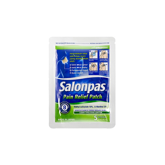 SALONPAS PAIN RELIEF PATCH 5 LEMBAR SALONPAS PAIN RELIEF PATCH 5 LEMBAR