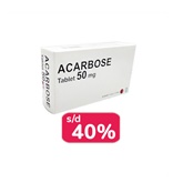 ACARBOSE 50 MG 30 TABLET - OBAT RUTIN - Kegunaan, Efek Samping, Dosis