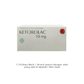 KETOROLAC 10 MG 10 TABLET - Kegunaan, Efek Samping, Dosis dan Aturan